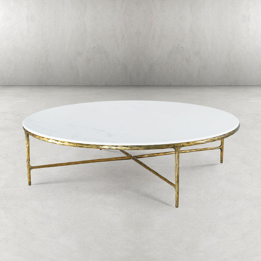 Thades Marble Round Coffee Table 55"D
