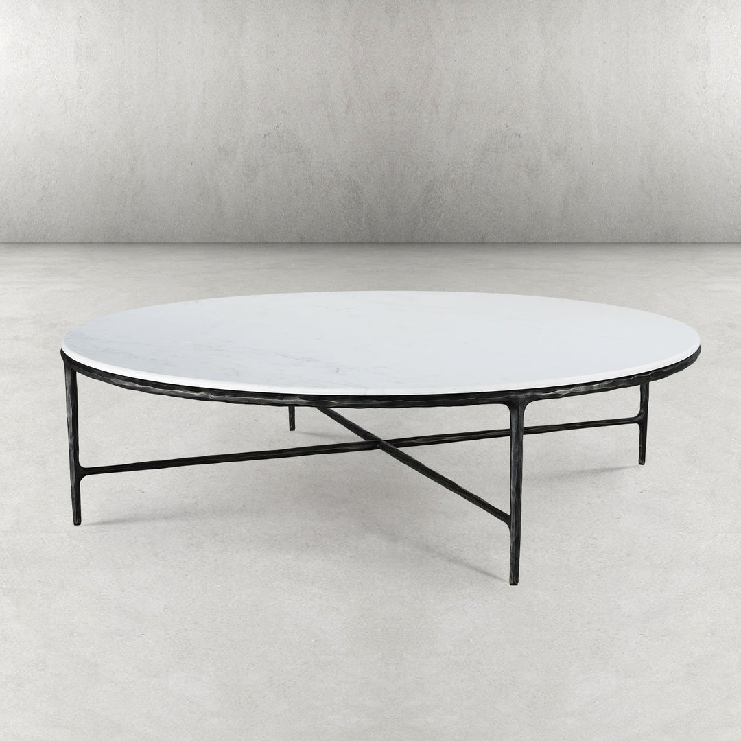 Thades Marble Round Coffee Table 55"D