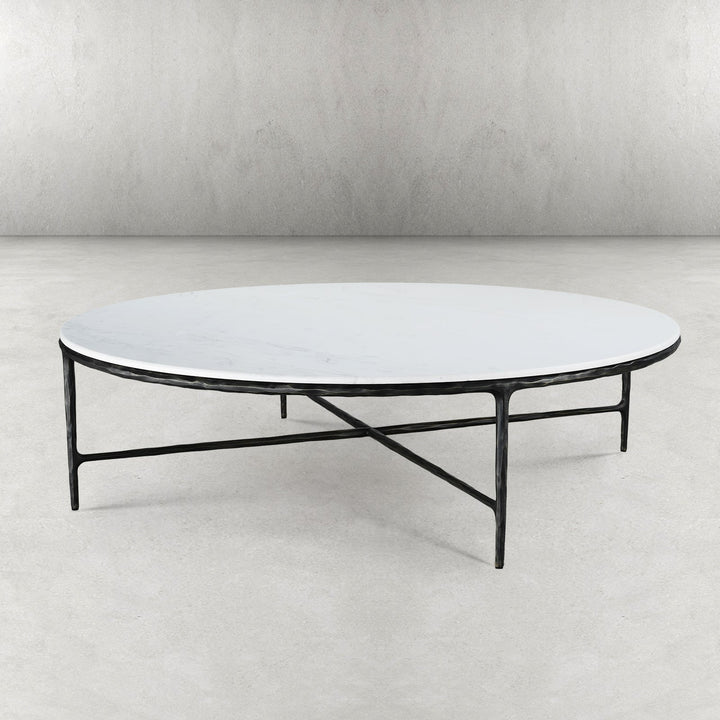 Thades Marble Round Coffee Table 55"D