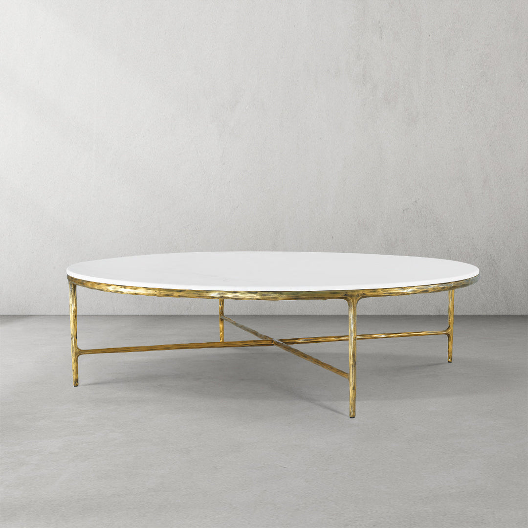 Thades Marble Round Coffee Table 55"D