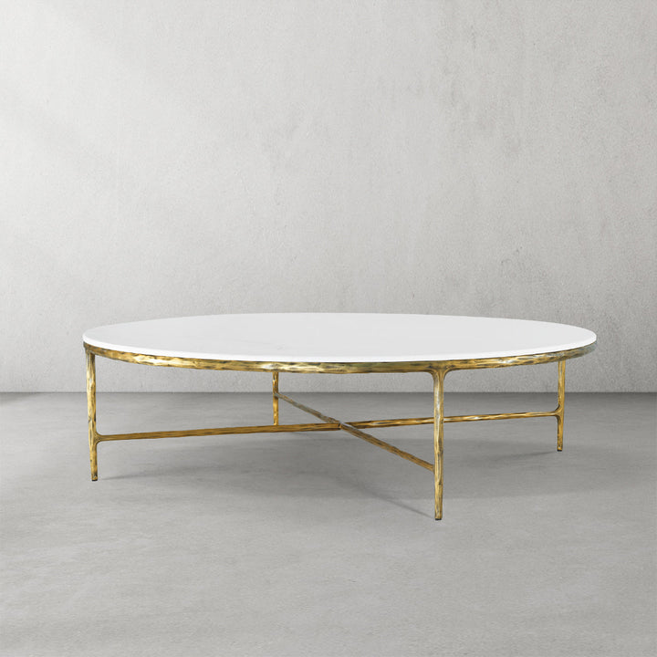 Thades Marble Round Coffee Table 55"D