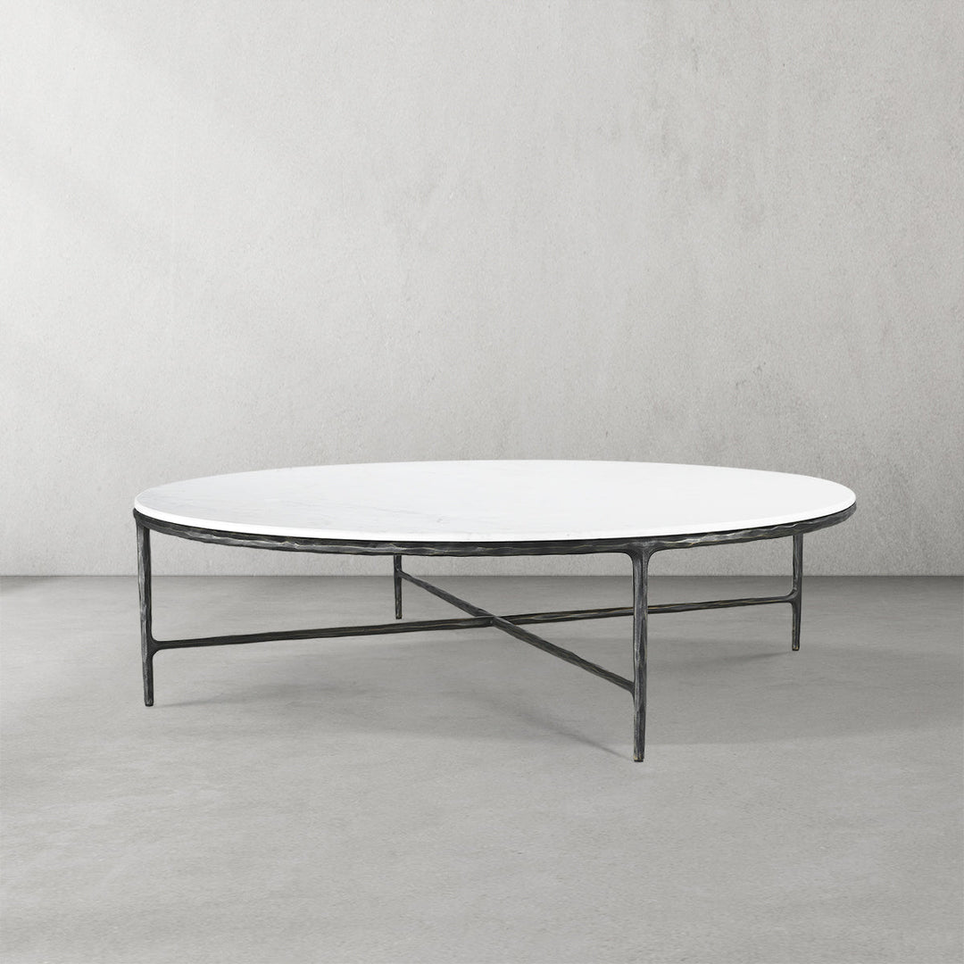 Thades Marble Round Coffee Table 55"D