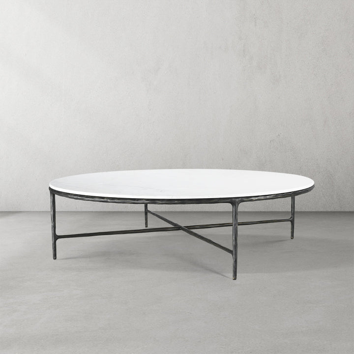 Thades Marble Round Coffee Table 55"D
