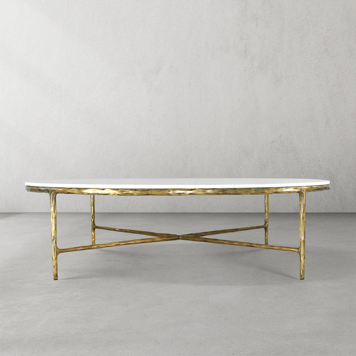 Thades Marble Round Coffee Table 55"D