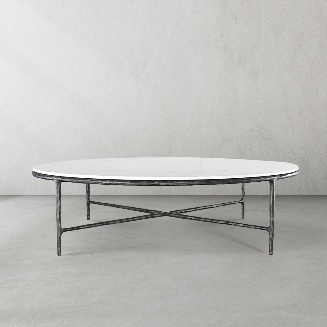 Thades Marble Round Coffee Table 55"D