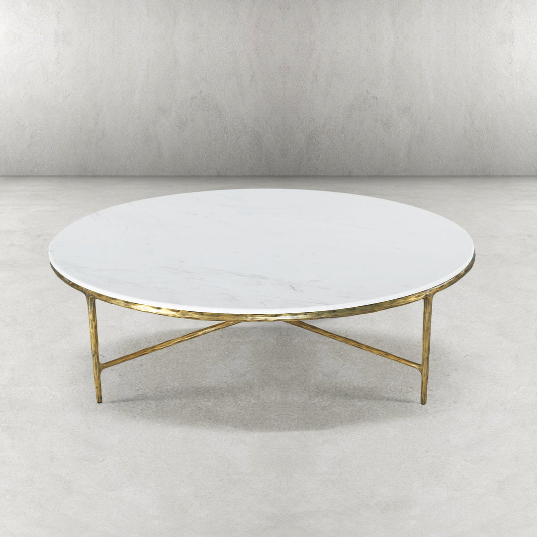 Thades Marble Round Coffee Table 55"D