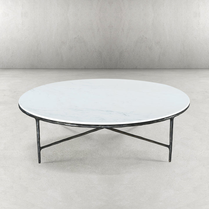 Thades Marble Round Coffee Table 55"D