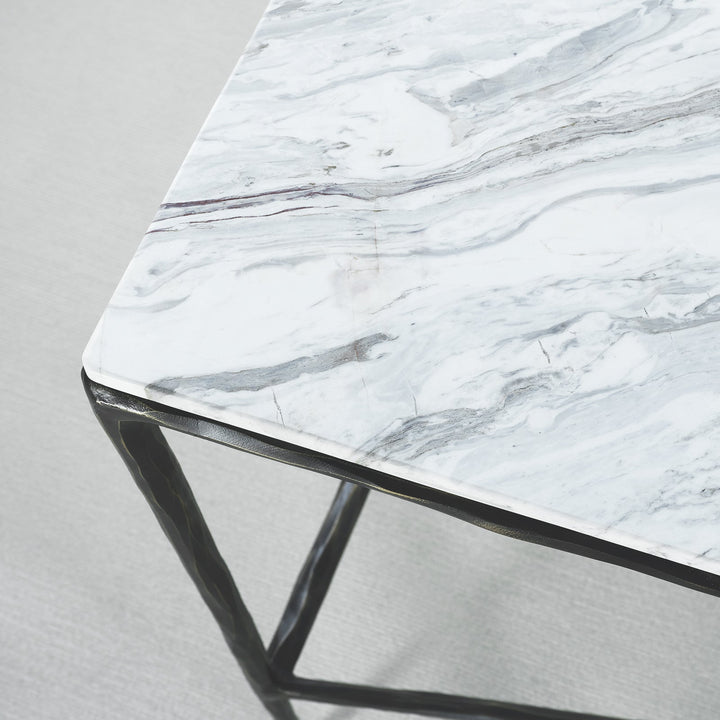 Thades Rectangle Marble Console Table