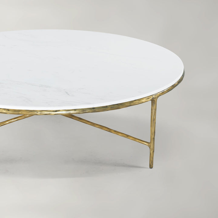 Thades Marble Round Coffee Table 55"D