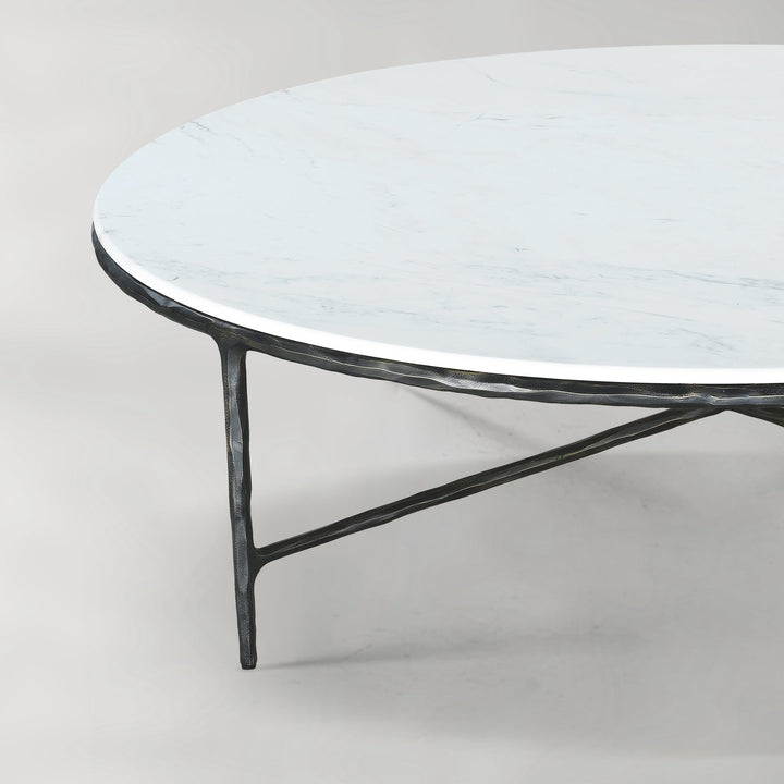 Thades Marble Round Coffee Table 55"D