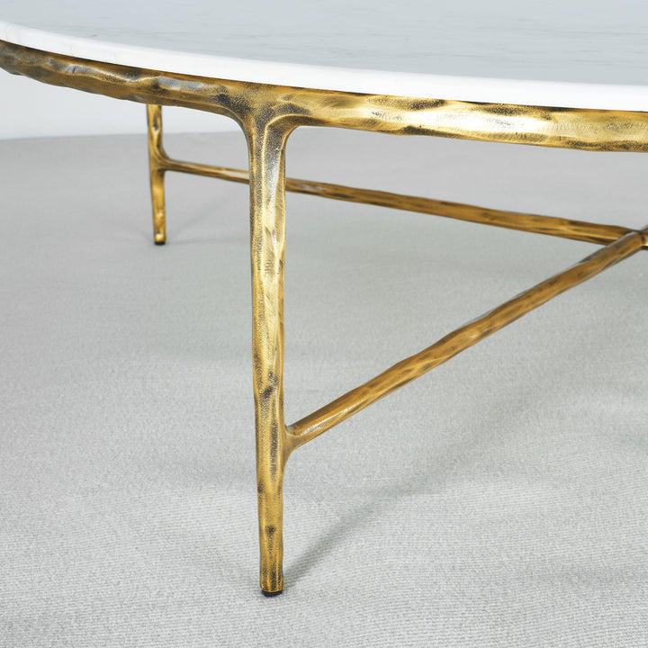 Thades Marble Round Coffee Table 55"D