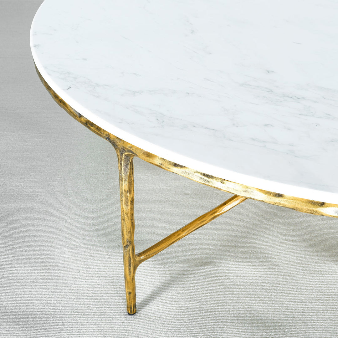 Thades Marble Round Coffee Table 55"D