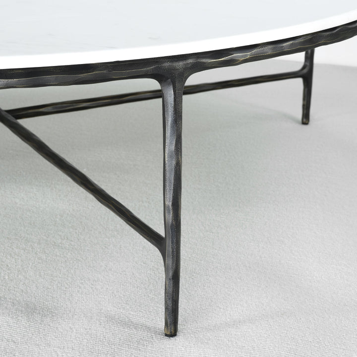 Thades Marble Round Coffee Table 55"D