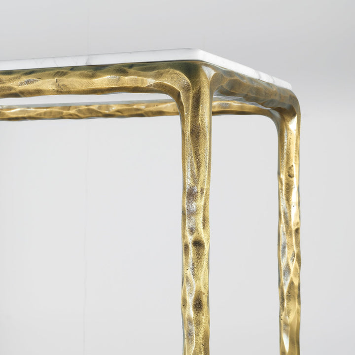 Thades Rectangle Marble Console Table