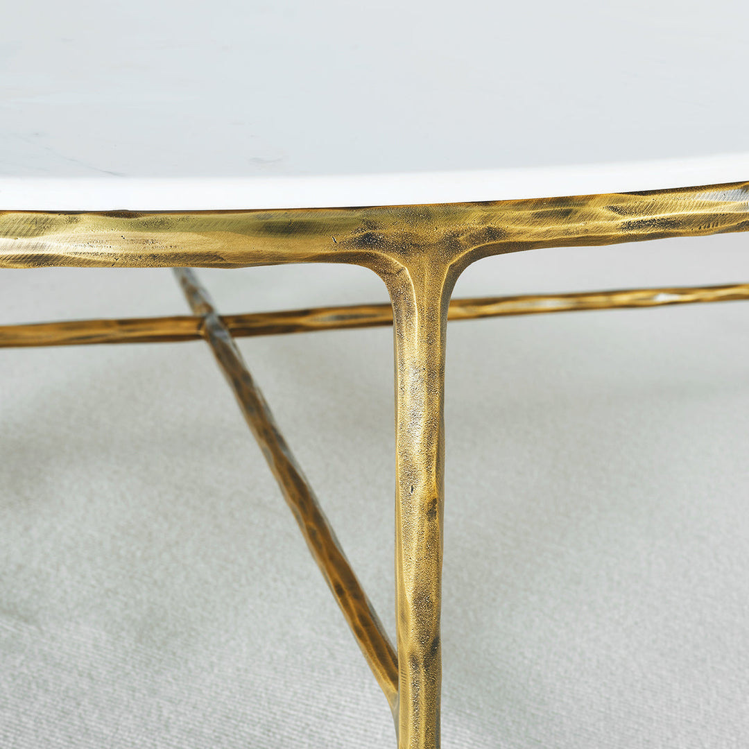 Thades Marble Round Coffee Table 55"D