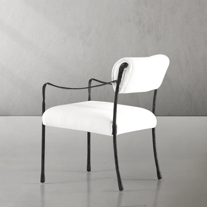 Thades Retro Copper Iron Frame Dining Chair