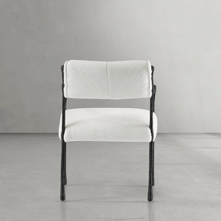 Thades Retro Copper Iron Frame Dining Chair