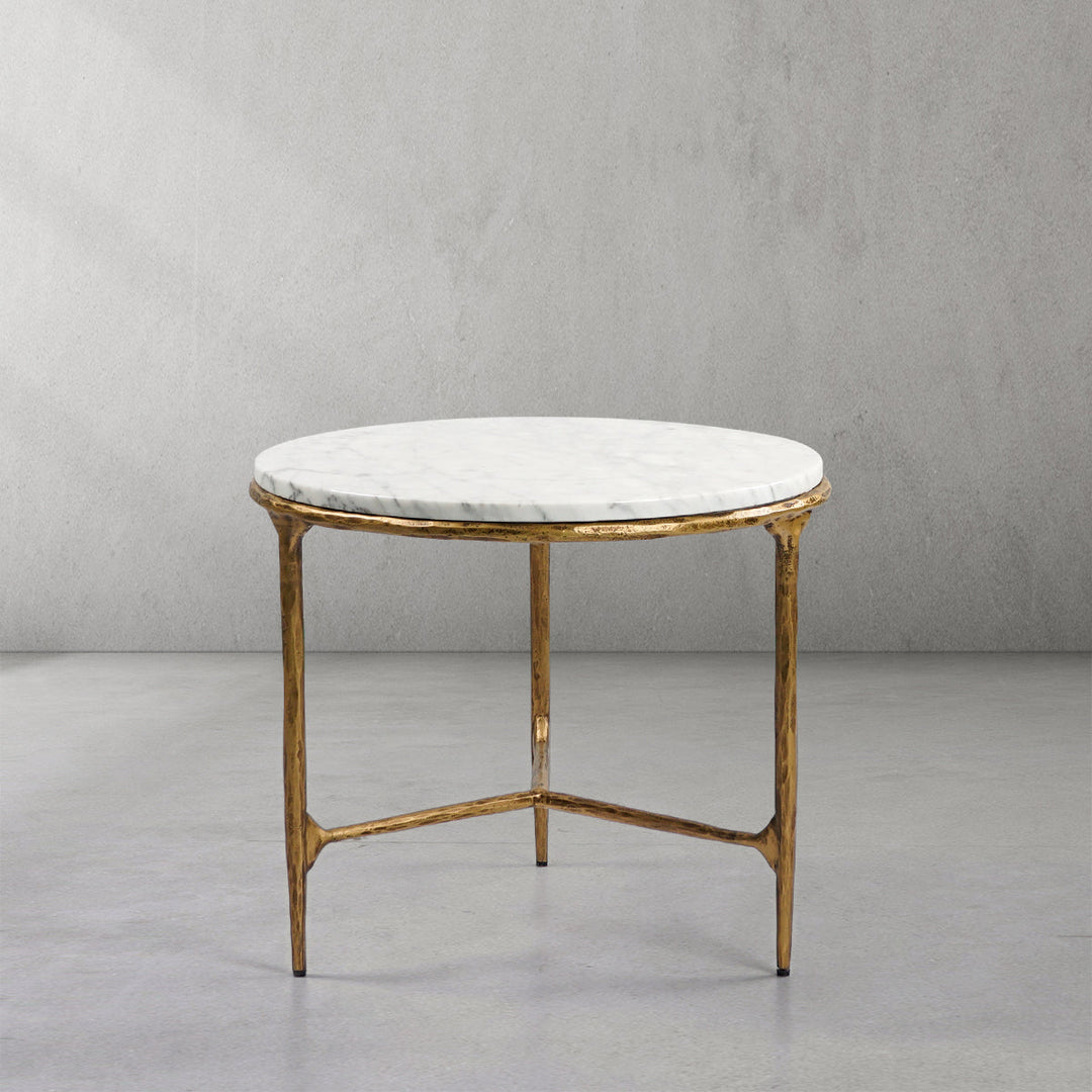 Thades Marble Round Side Table