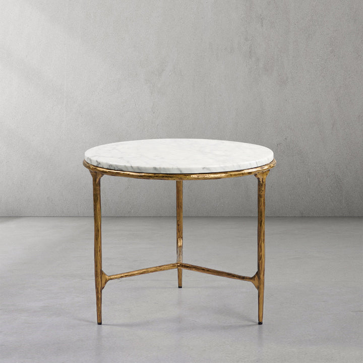 Thades Marble Round Side Table