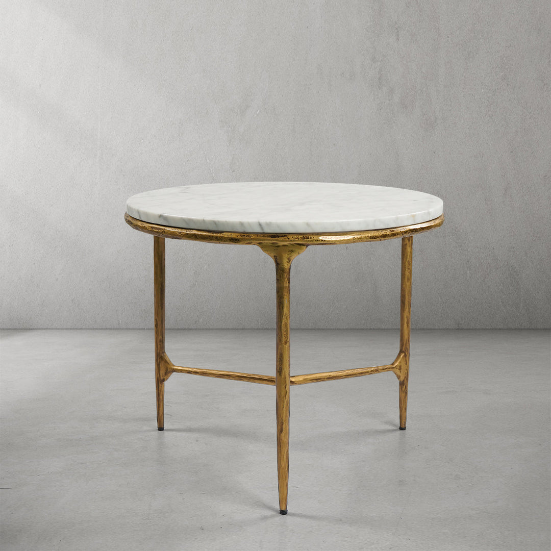 Thades Marble Round Side Table
