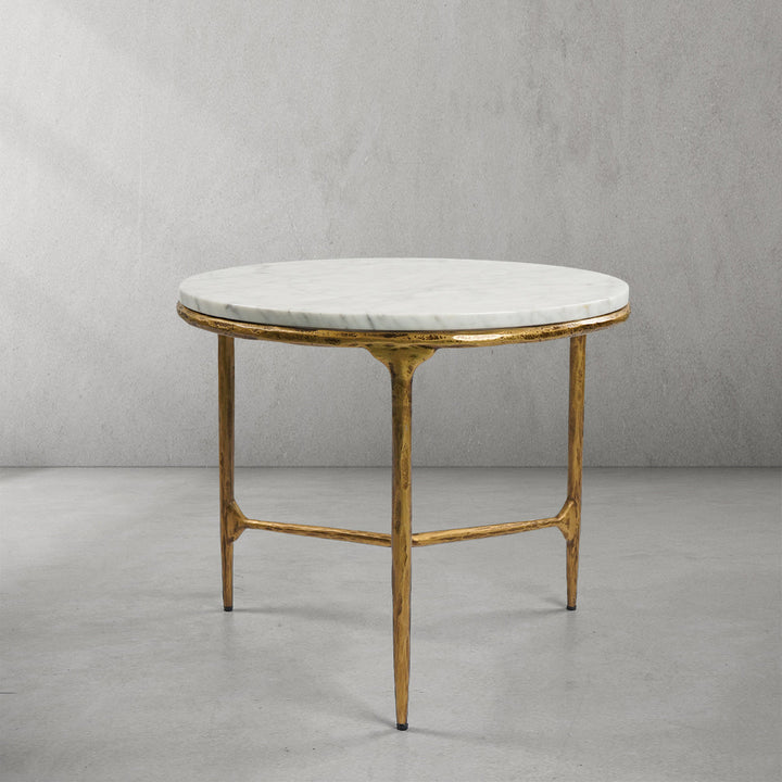 Thades Marble Round Side Table