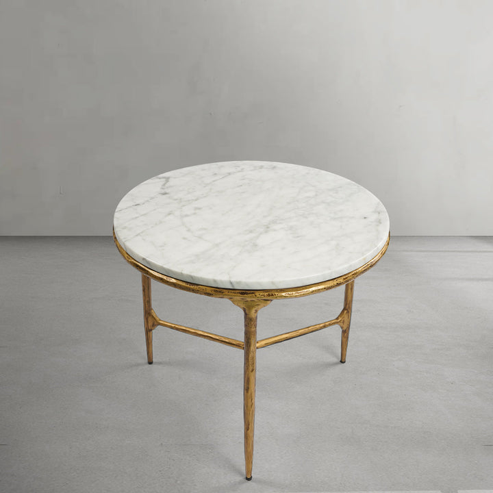 Thades Marble Round Side Table