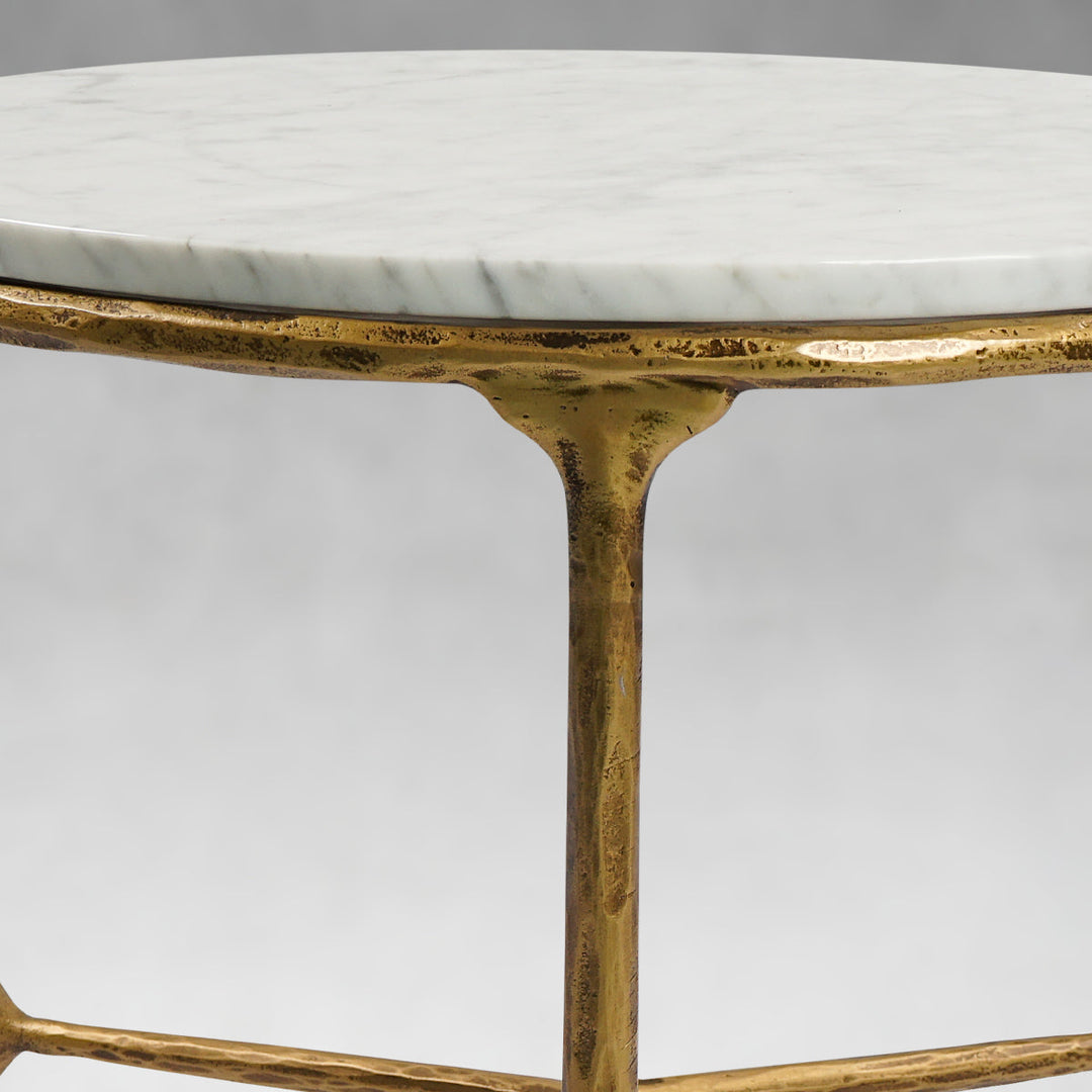 Thades Marble Round Side Table