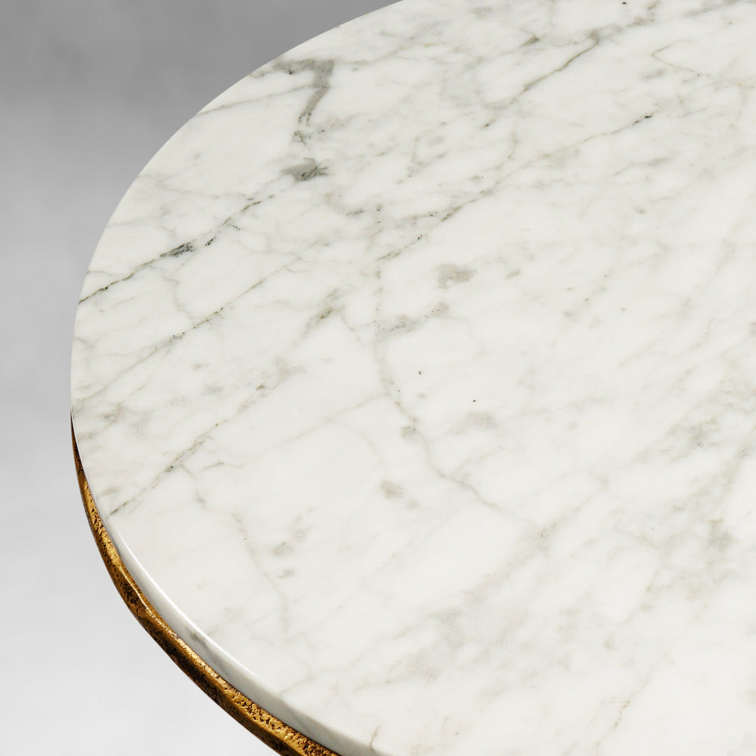 Thades Marble Round Side Table