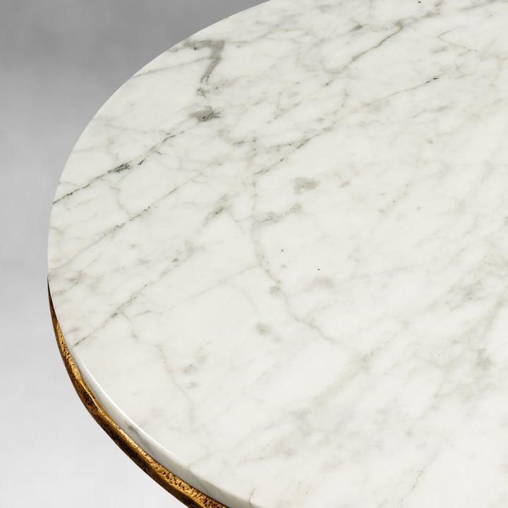 Thades Marble Round Side Table