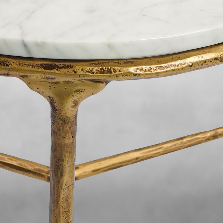Thades Marble Round Side Table