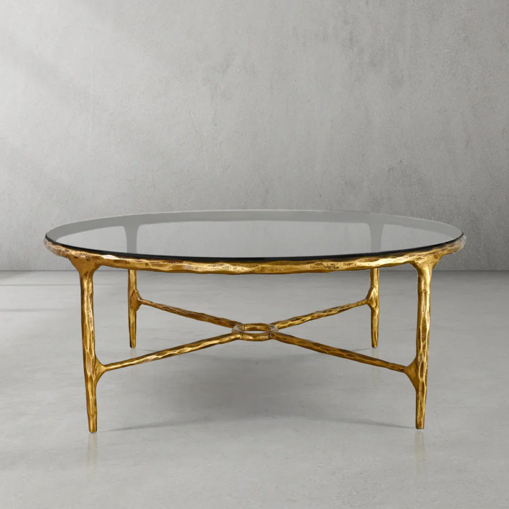 Thades Glass Round Coffee Table