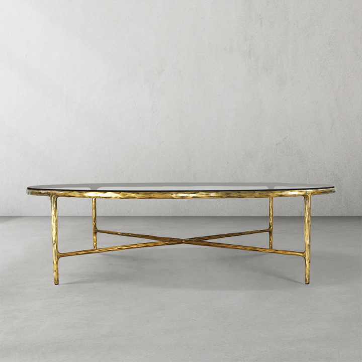 Thades Glass Round Coffee Table
