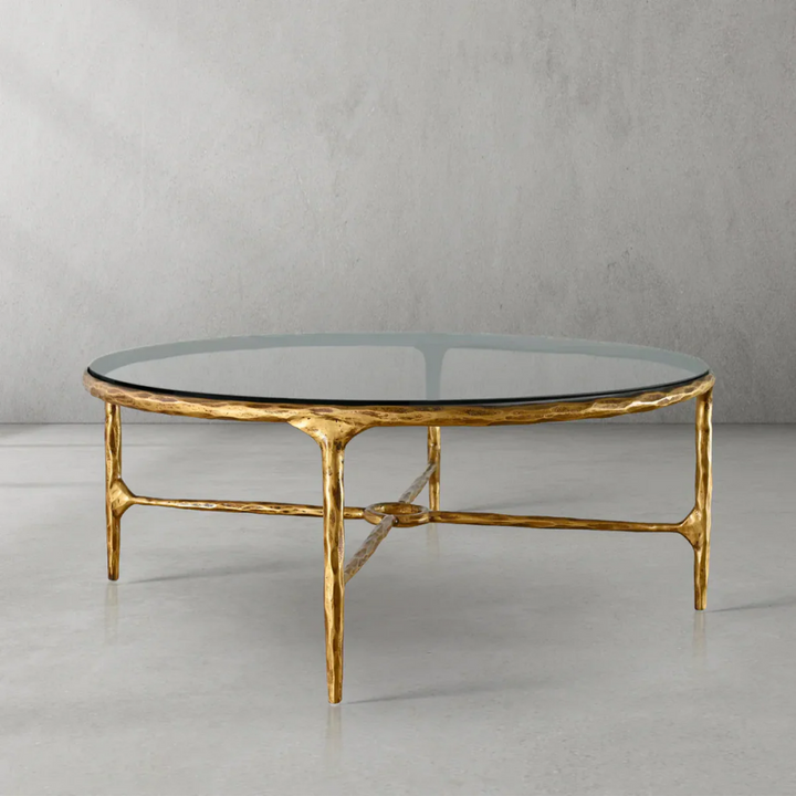 Thades Glass Round Coffee Table