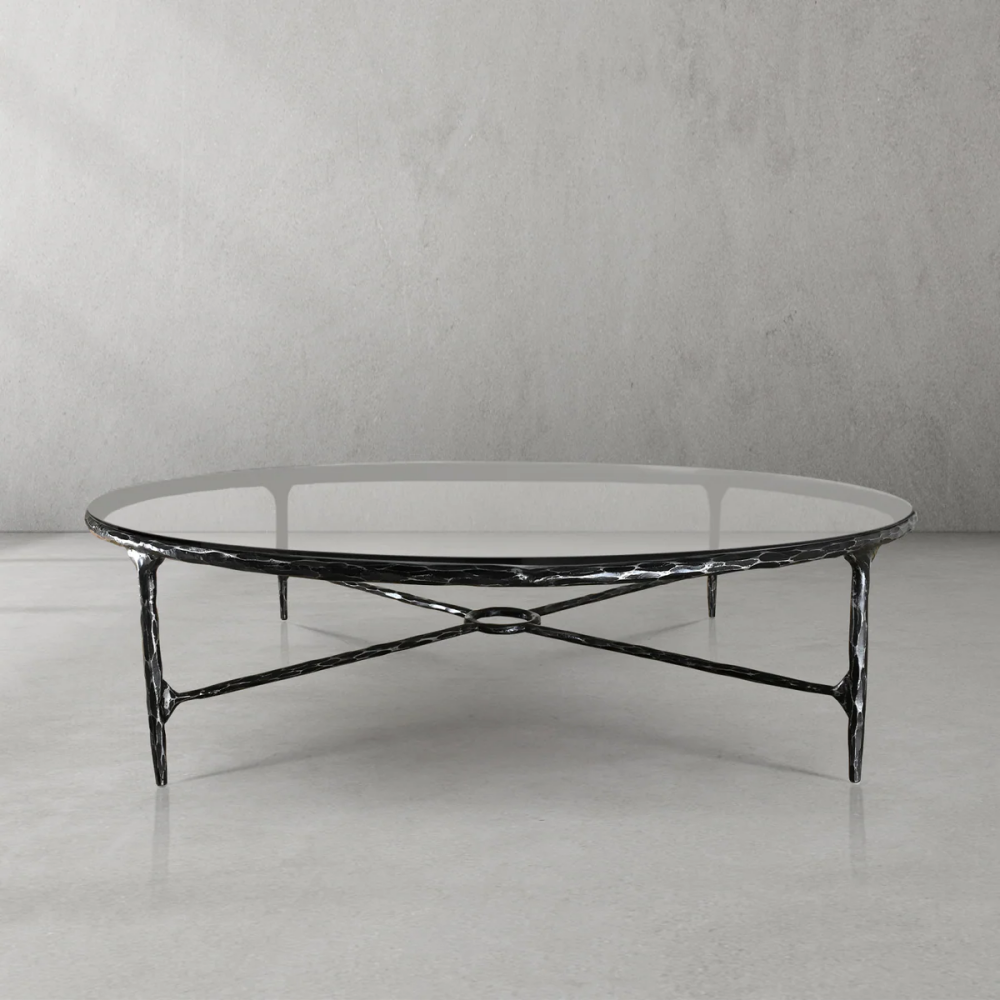 Thades Glass Round Coffee Table