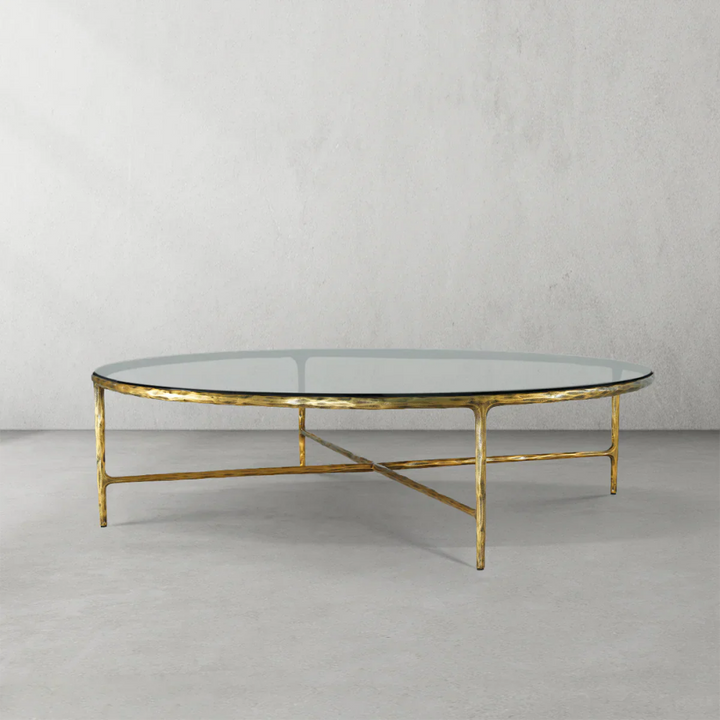 Thades Glass Round Coffee Table