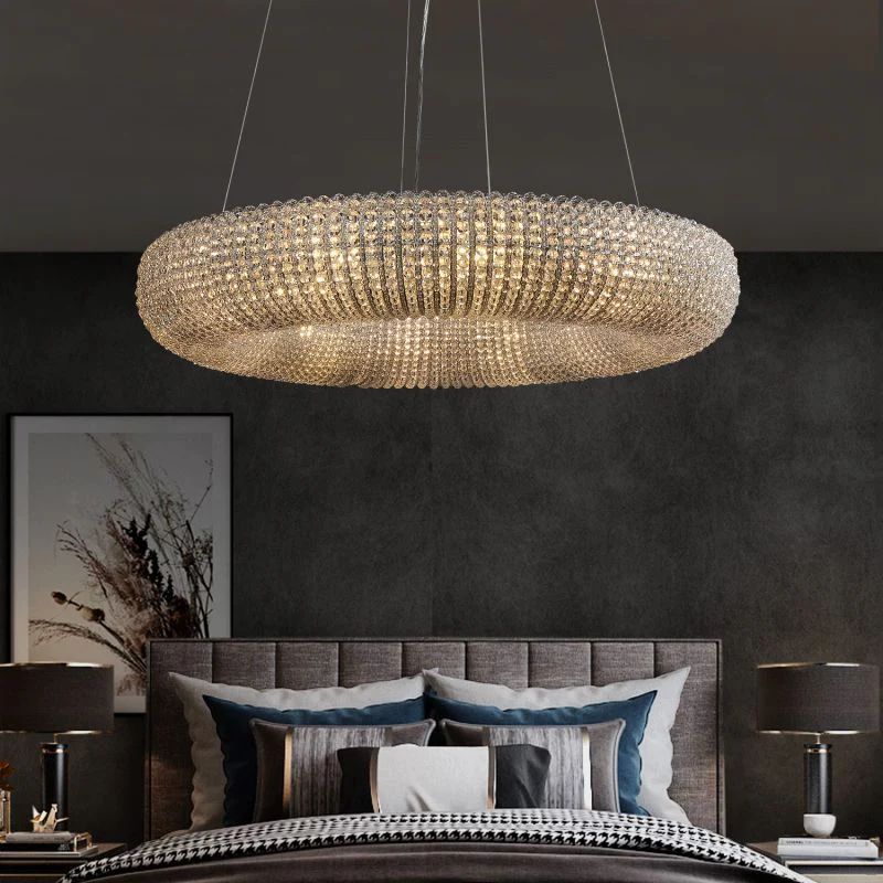 Halo Crystal Round LED Chandelier 32''