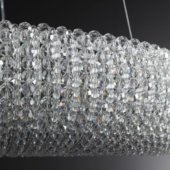 Halo Crystal Round LED Chandelier 32''