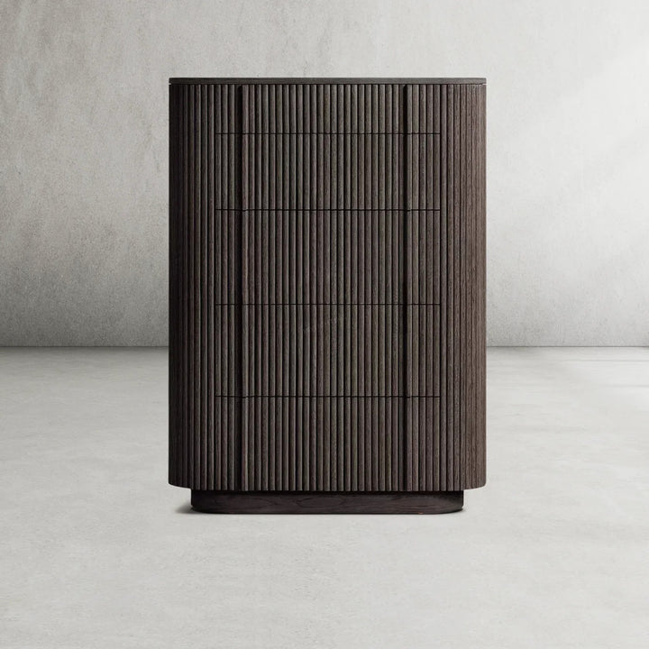 Mullora Modern Cabinet 5-Drawer Narrow Dresser