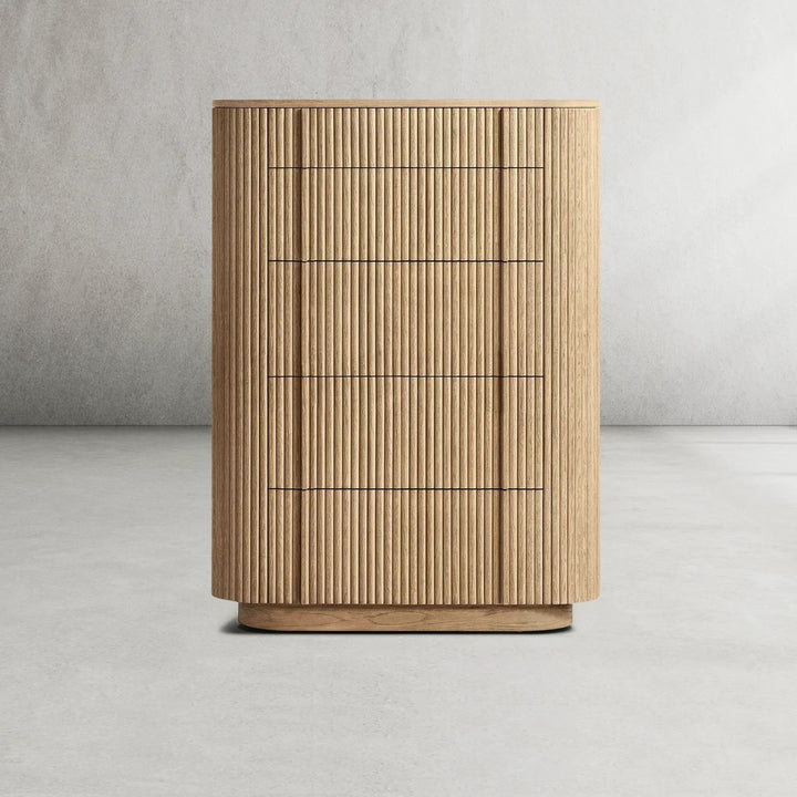 Mullora Modern Cabinet 5-Drawer Narrow Dresser