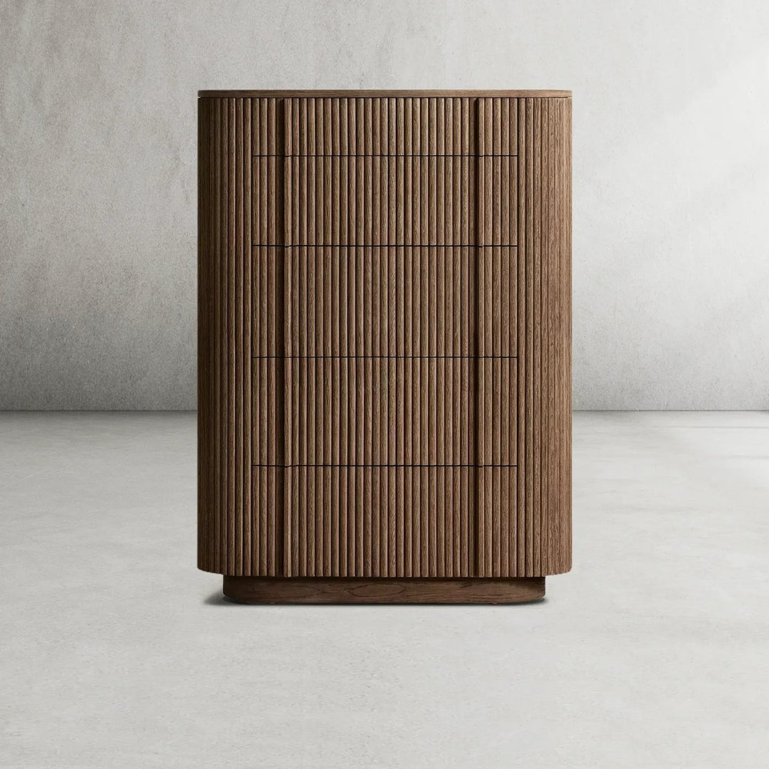 Mullora Modern Cabinet 5-Drawer Narrow Dresser