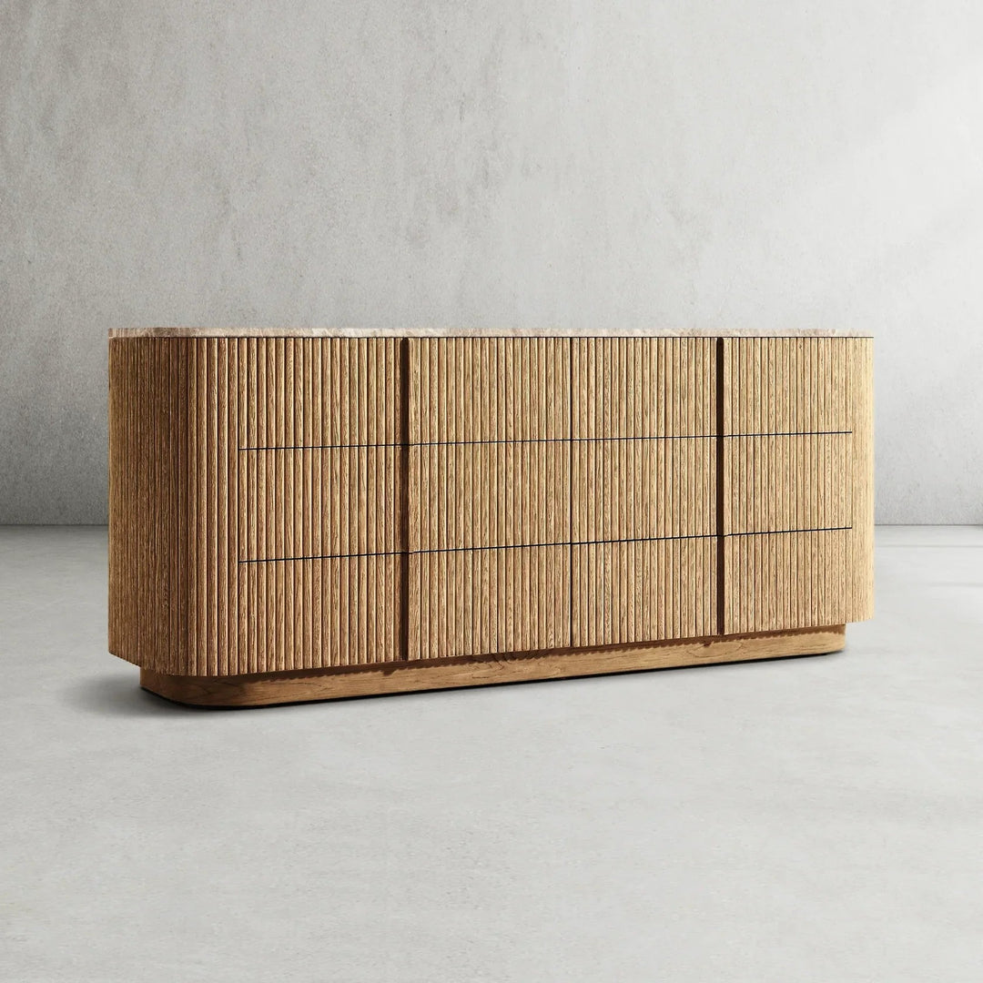 Mullora Modern Stone 6-Drawer Dresser