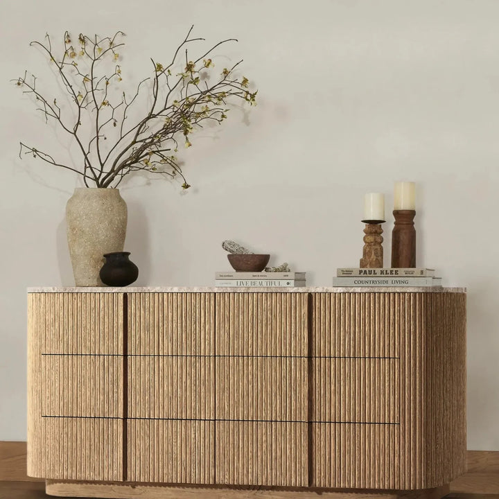Mullora Modern Stone 6-Drawer Dresser