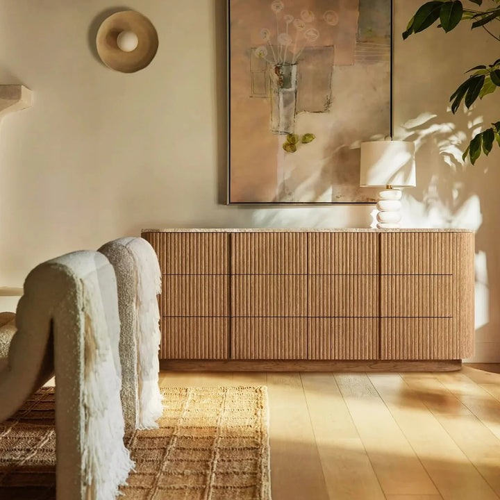 Mullora Modern Stone 6-Drawer Dresser