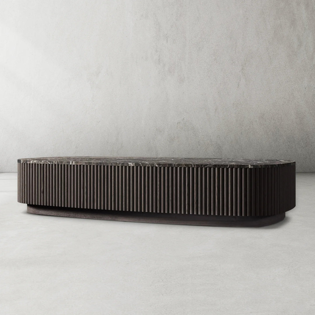 Mullora Oak Wood & Stone Coffee Table