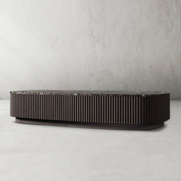 Mullora Oak Wood & Stone Coffee Table