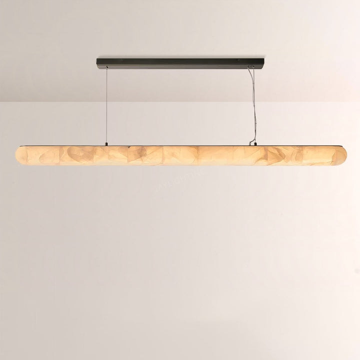 Alabaster Riven Linear Chandelier 80”