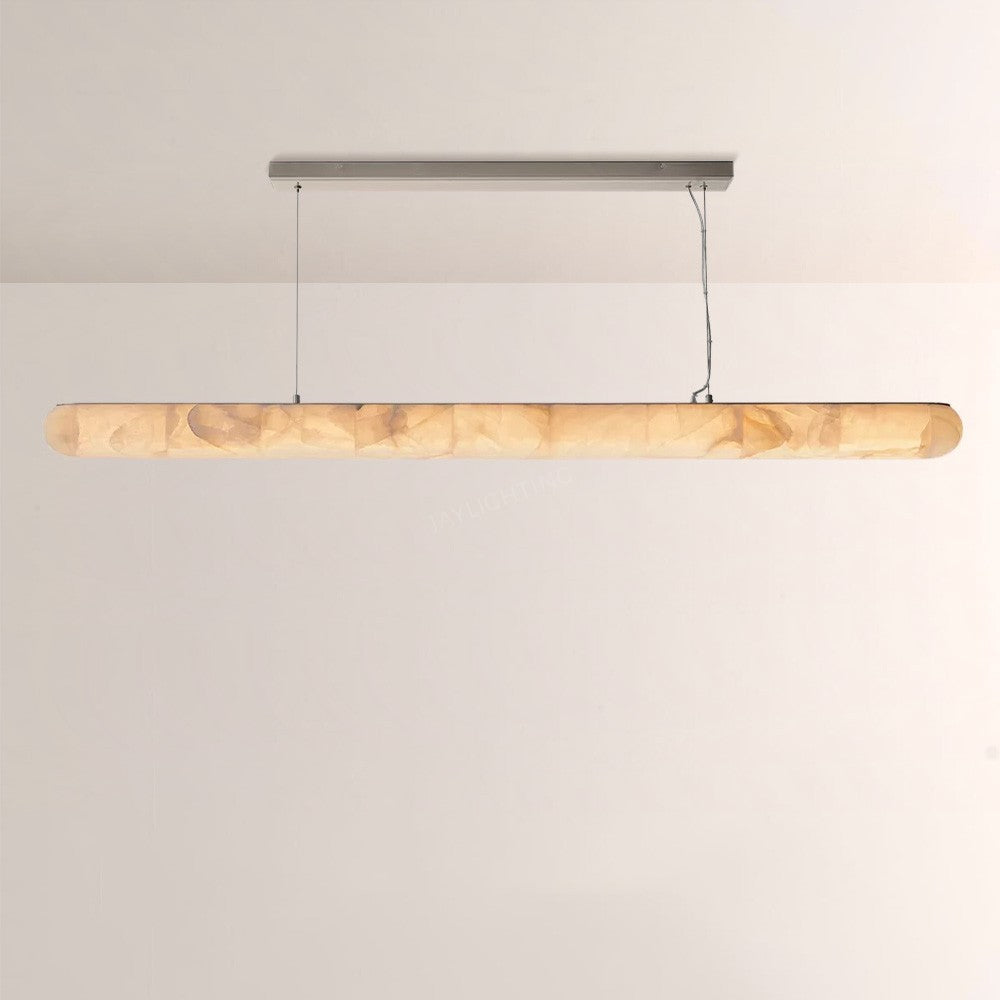 Alabaster Riven Linear Chandelier 80”