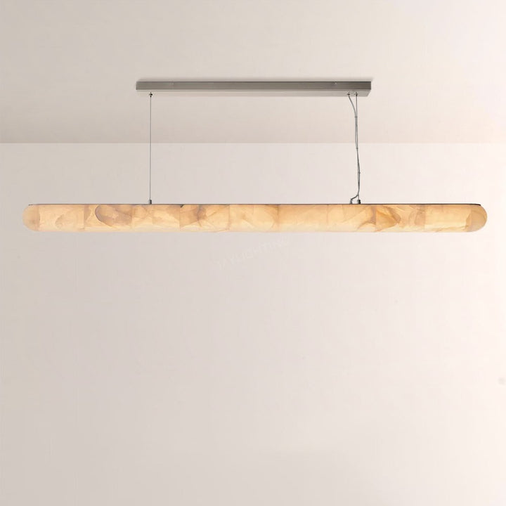 Alabaster Riven Linear Chandelier 80”
