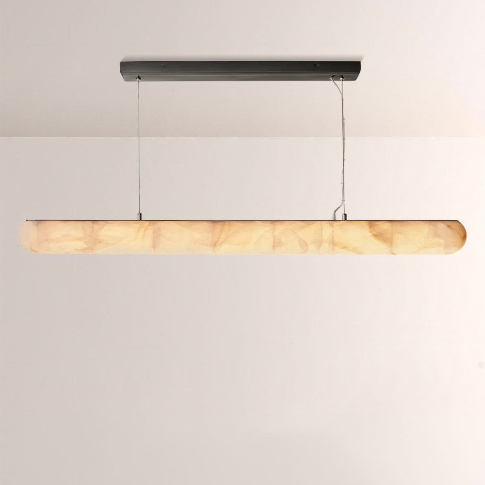 Alabaster Riven Linear Chandelier 60“