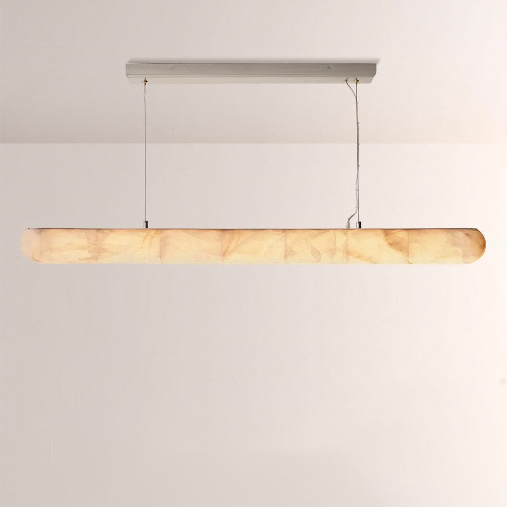 Alabaster Riven Linear Chandelier 60“